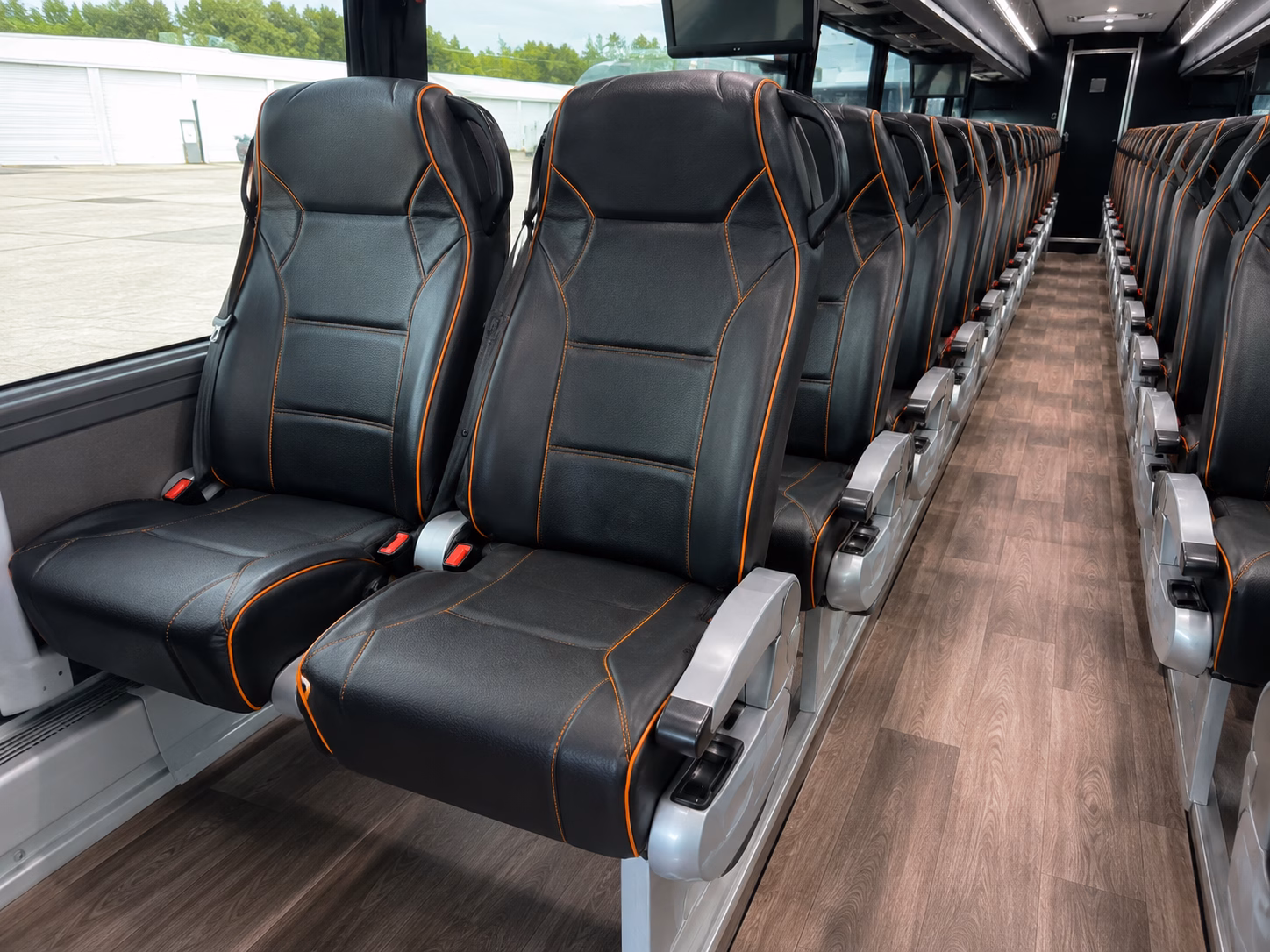 pittsburgh charter bus services interior